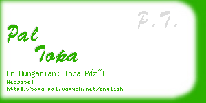 pal topa business card